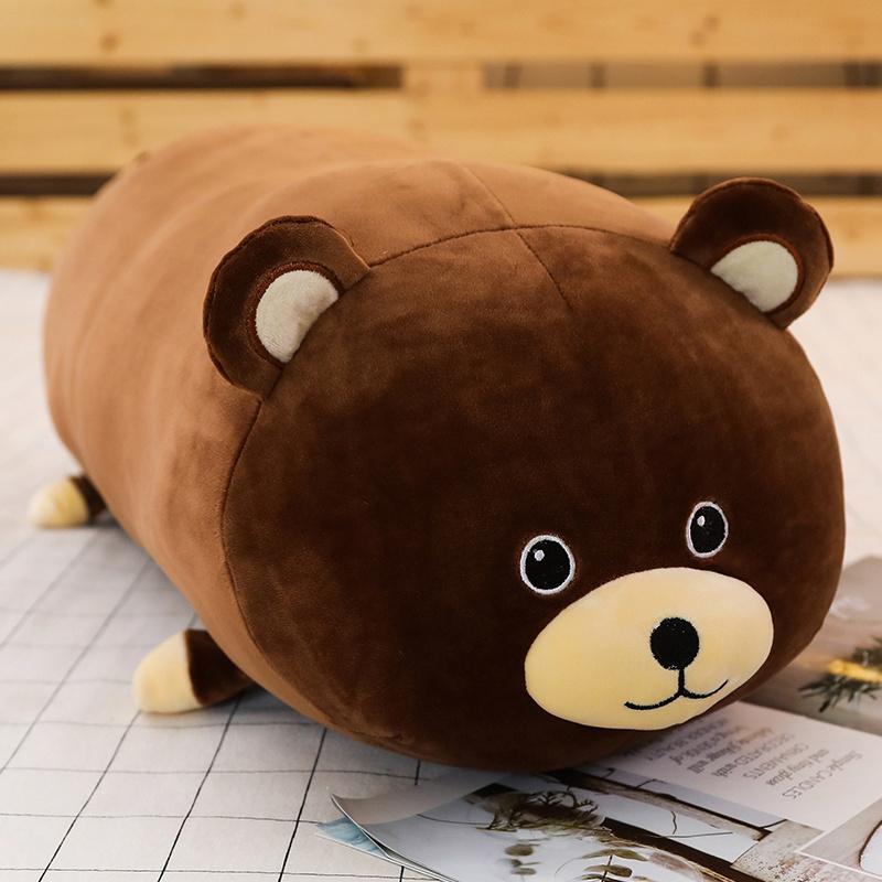 50/60/80Cm Ong Gấu Trúc Ếch Con Heo Vịt Gấu Trúc Nâu Gối Tựa Sang Trọng Đồ Chơi Đệm kawaii Quà Tặng Xinh Xắn Cho Bé Gái