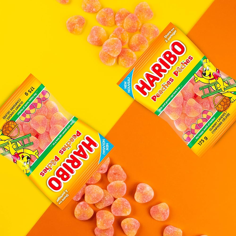 Kẹo dẻo Haribo Peaches 80g