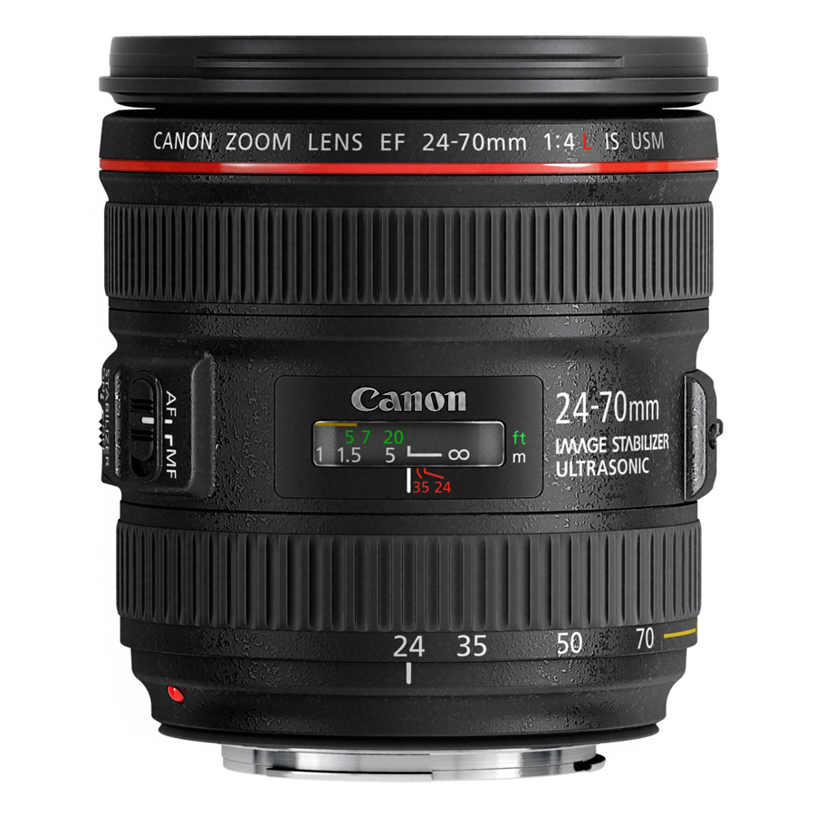 Lens Canon 24-70mm f/4 L IS (Hàng Nhập Khẩu) - Tặng Tấm Da Cừu Lau Ống Kính