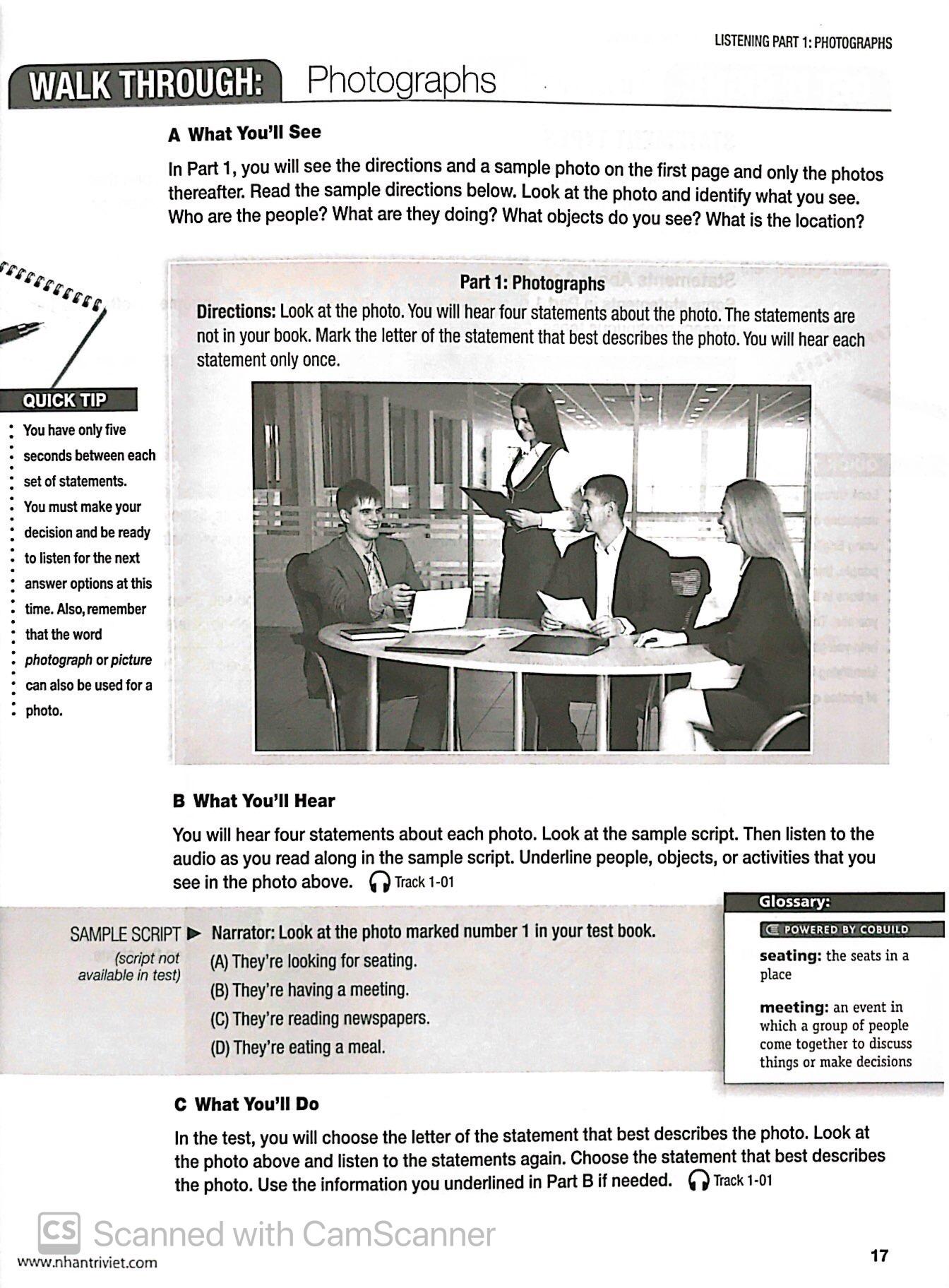 Sách Collins - Skills for the TOEIC Test - Listening And Reading