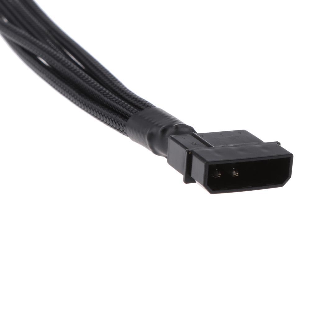 Lovoski 3/4Pin Power Y-Splitter Adapter Cable Cord for CPU PC Case Fan