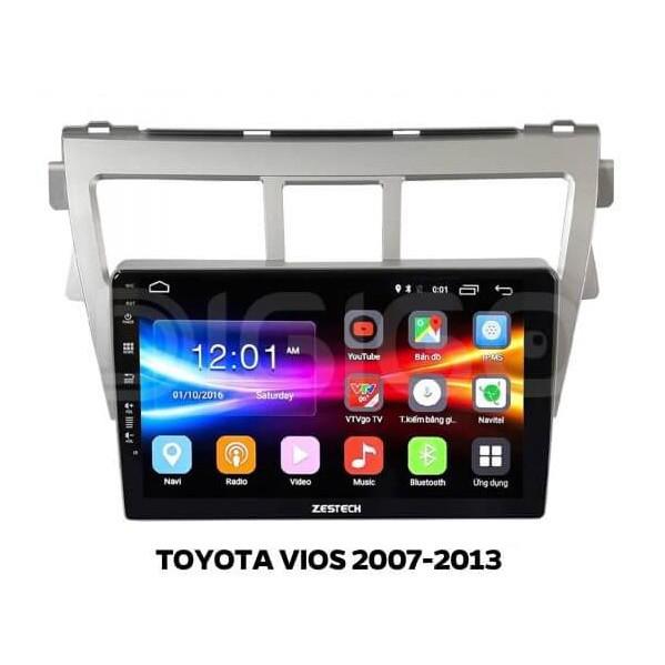 Mặt Dưỡng Xe Toyota Vios 2006-2012 Lắp Màn Hình Android 9 inch - Mặt Dưỡng Kèm Dây Nguồn Vios