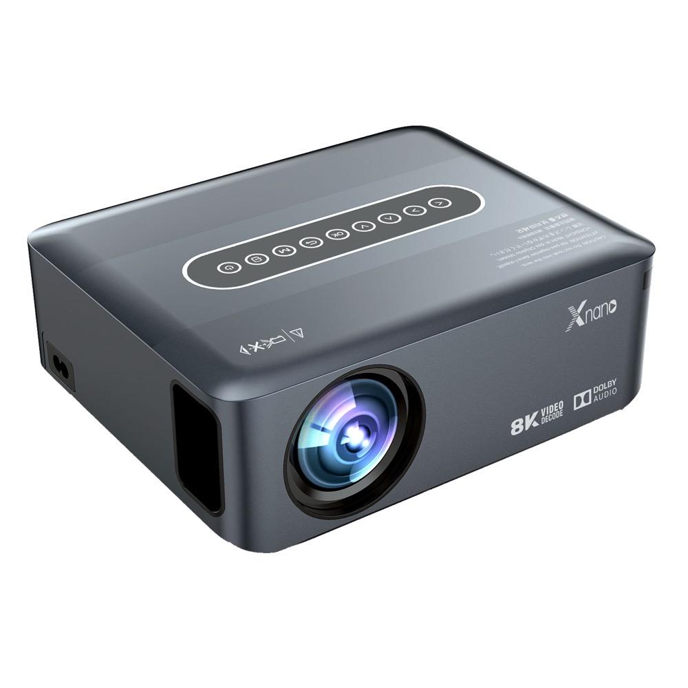 Box TV Xnano X1 Tích Hợp máy Chiếu - Ram 2G/16G - Full HD - Dual Wifi - Giải Mã 8K - Tích Hợp ĐIều Khiển Giọng Nói Bluetooth