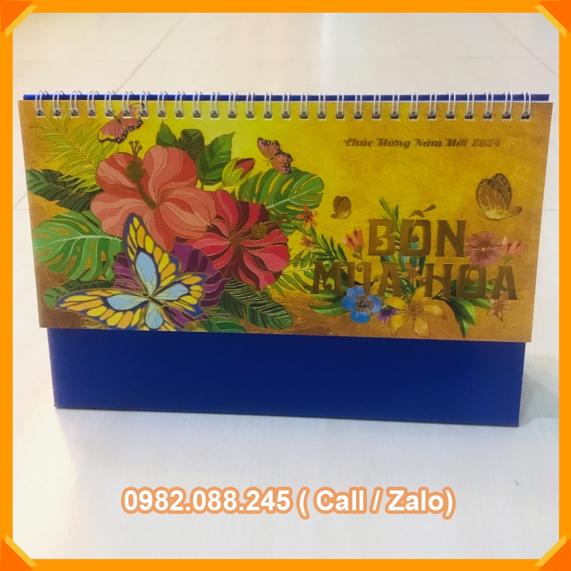 Lịch để bàn2024có ngày âm khổ 24*16cm _