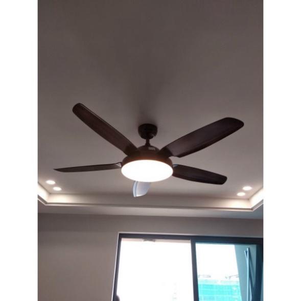 BH 5 năm quạt trần trên nhà đèn hiện đại, nguyên nhân DC lõi đồng phối hợp LED 3 màu AS, đảo chiều hút ẩm, ĐK không chạ