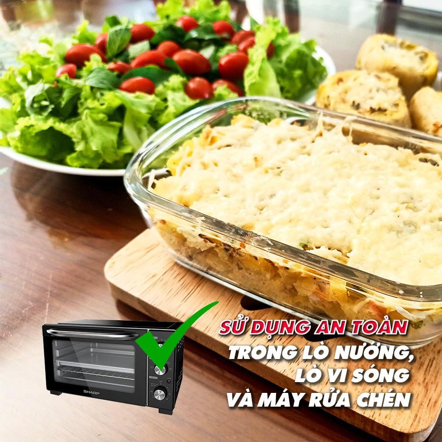 Khay nướng thủy tinh chịu nhiệt PYRO 250ml-400ml-700ml-1LBormioli Rocco - HÀNG CHÍNH HÃNG