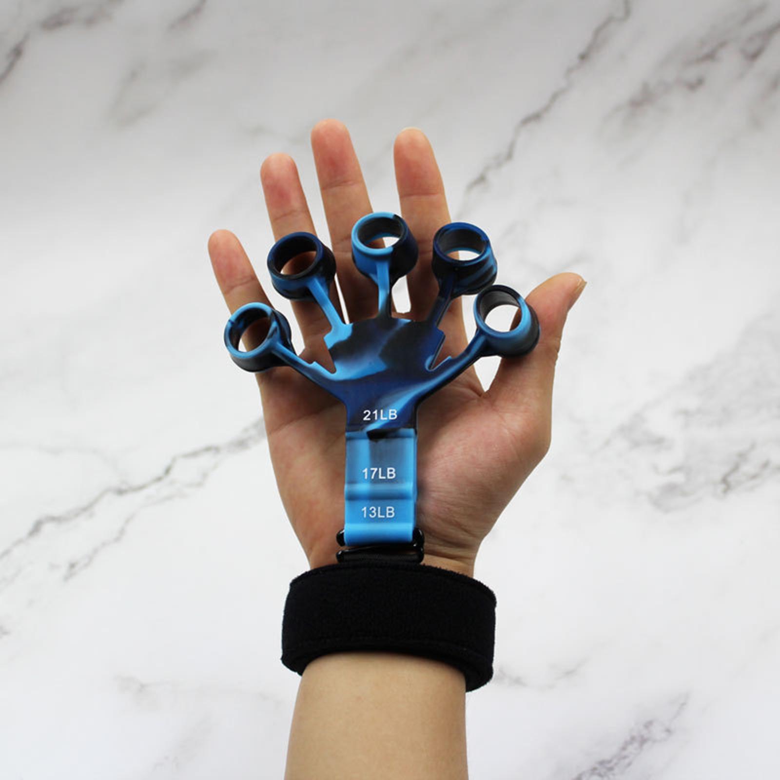 Hand Grip Strengthener Gym Finger Resistance Band Finger Exerciser Stretcher