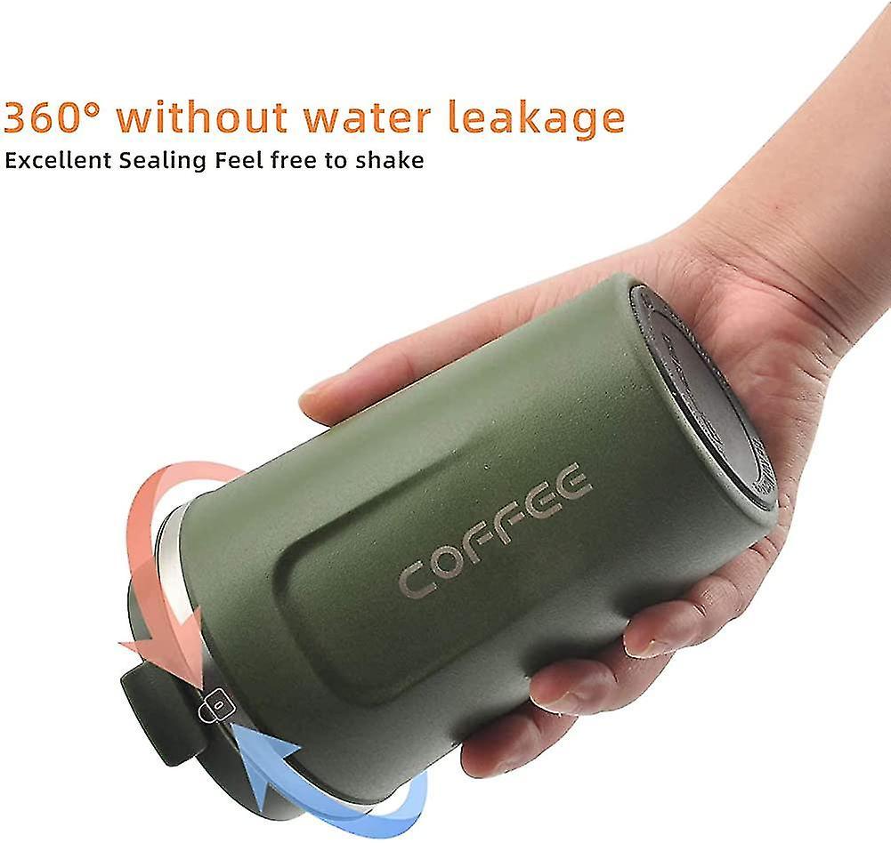 Cốc du lịch 510ml, Cốc cà phê cách nhiệt có nắp chống rò rỉ Cốc cà phê tái sử dụng