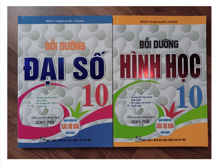 Sách - Combo bồi dưỡng Đại số + Bồi dưỡng Hình Học lớp 10