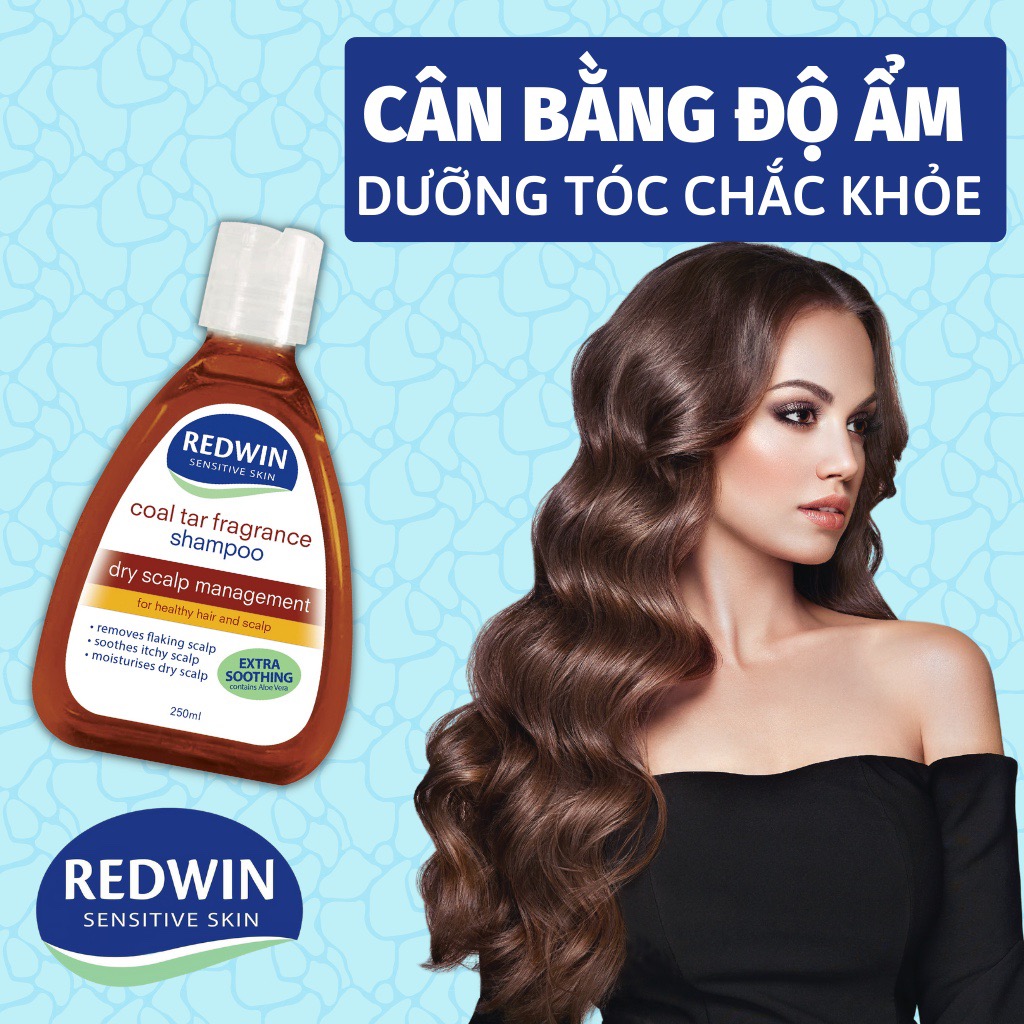 Dầu Gội Redwin Coal Tar Shampoo Kiểm Soát Bã Nhờn và Ngăn Ngừa Gàu 250ml