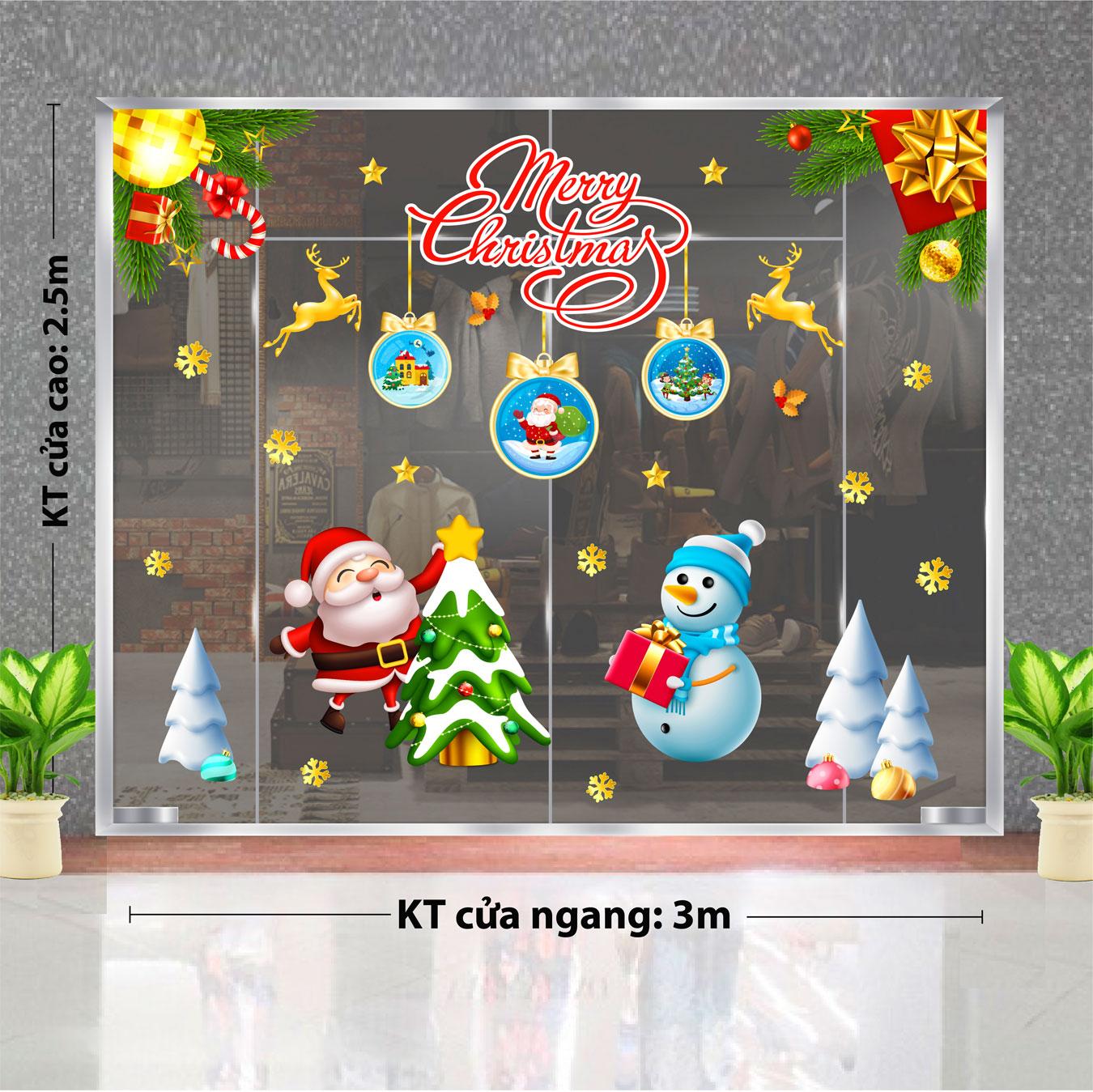 Decal trang trí NOEL 2024 combo số 65