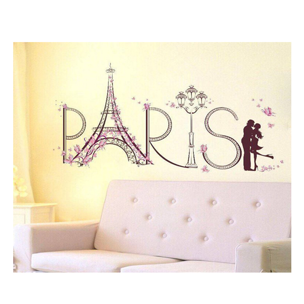 Decal Dán Tường Chữ Paris PK346