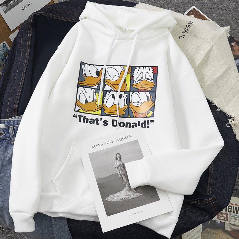 ÁO HOODIE NAM NỮ IN VỊT DONALS