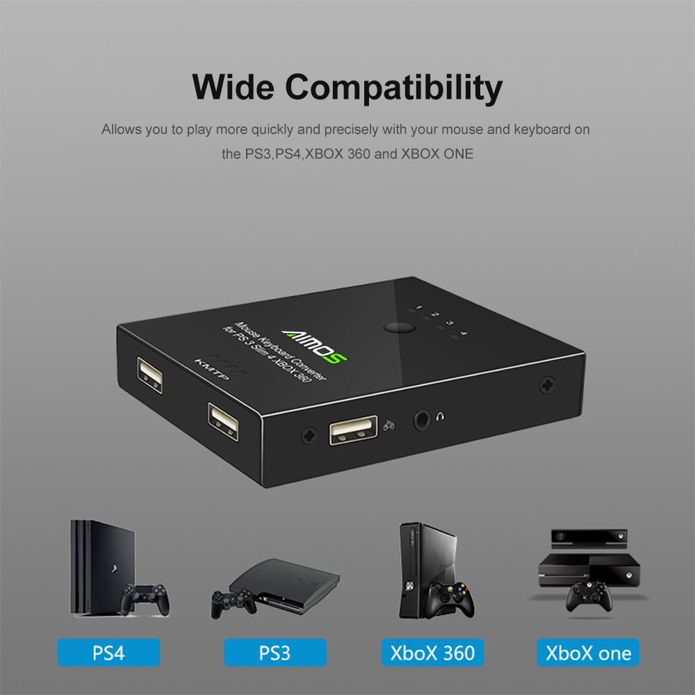 Mouse Keyboard Converter USB Station Replacement for PS3/PS4/XBOX 360/XBOX ONE