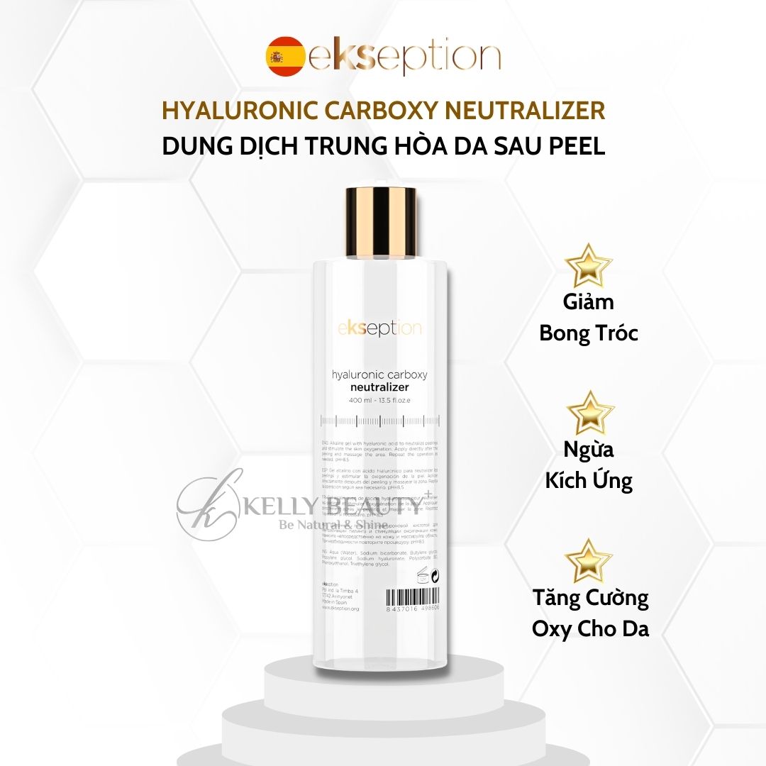 Dung Dịch Trung Hòa Sau Peel - ekseption Hyaluronic Carboxyl Neutralizer - Giảm Bong Tróc, Ngừa Kích Ứng - Kelly Beauty