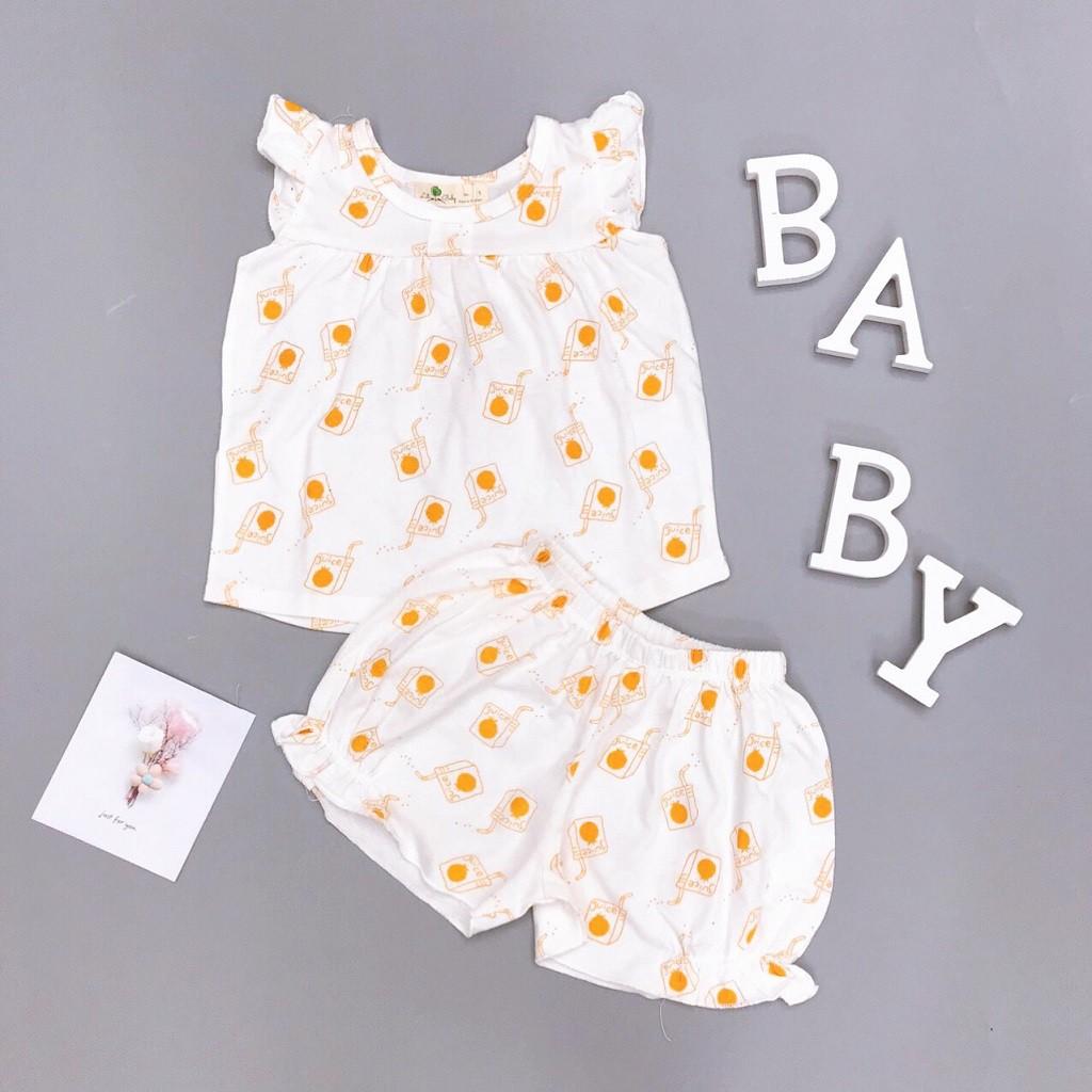 Bộ Thun Bé Gái Cánh Tiên, Size 1-5, Hàng Made In Vn, Chất Cotton Mềm Mát, Quần Nhún Điệu, Dễ Thương