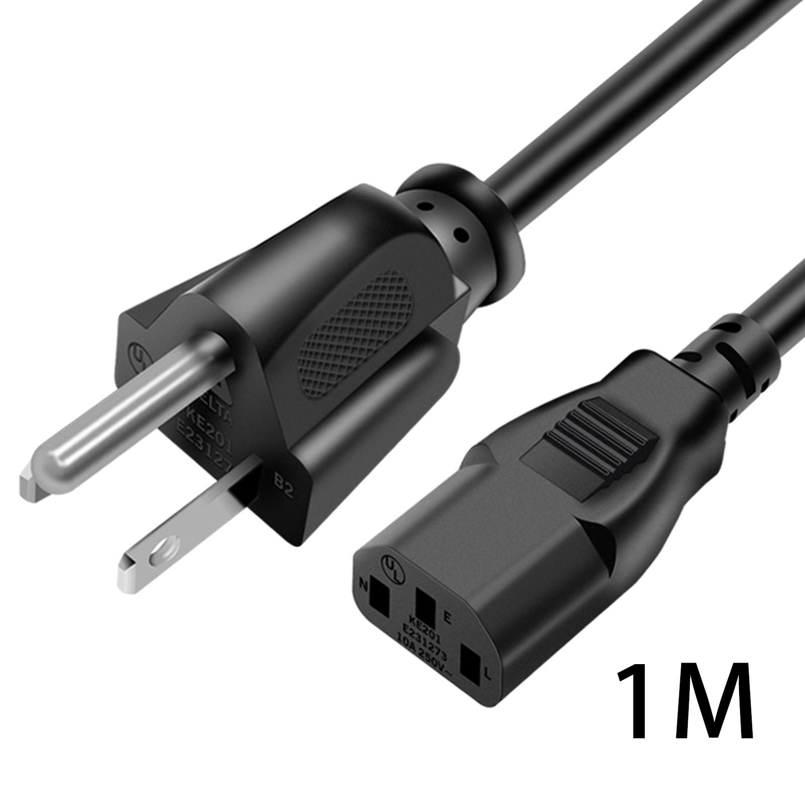 US Plug ,Power Line Power Cords, AC Power Supply Adapter Cord ,for Home Office Computers Monitors Camcorders