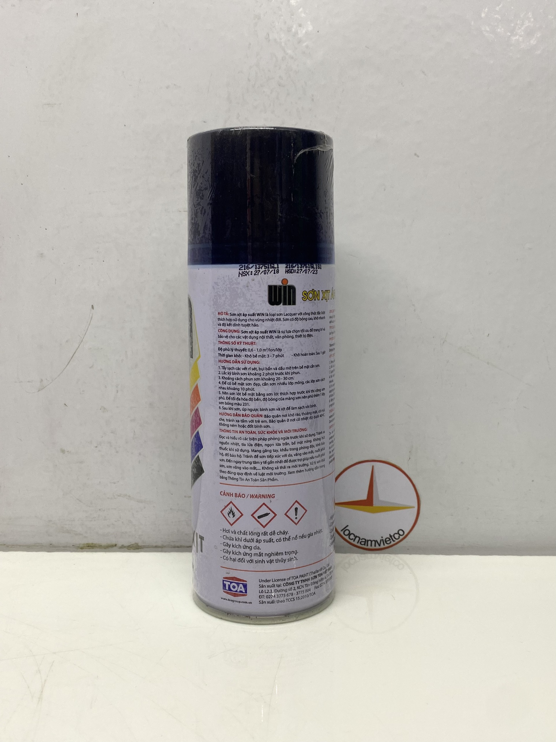 Sơn xịt Win màu xanh 268 400ml