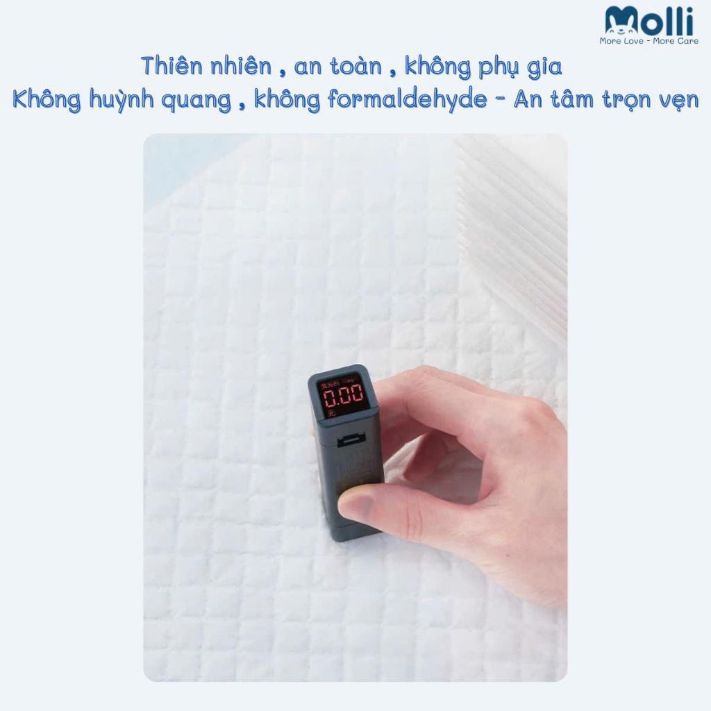 [Bán Lẻ] TẤM LÓT CHỐNG THẤM MOLLI DÙNG 1 LẦN CHO MẸ SAU SINH VÀ BÉ SƠ SINH, TẤM LÓT THAY TÃ - Size M (33*45cm)