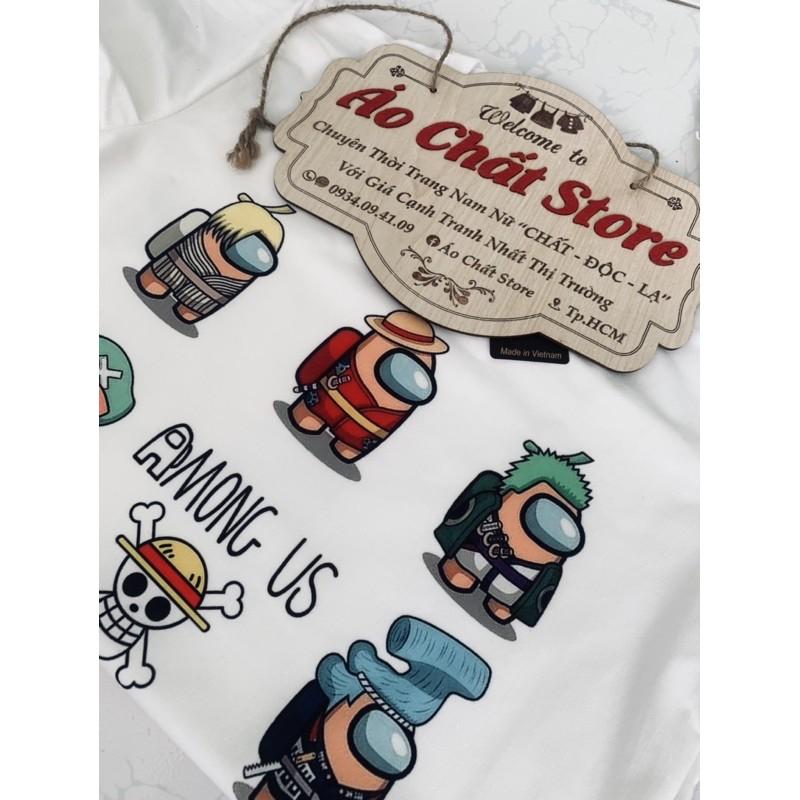 Áo Thun Among Us One Piece Siêu Độc | Áo Nhân Vật One Piece Among US đẹp AU03