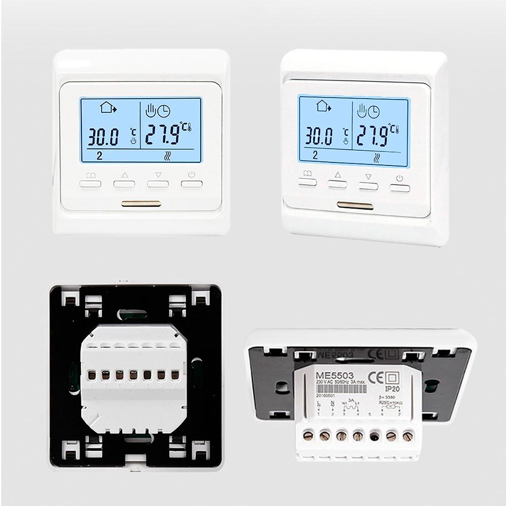 Bộ Điều Nhiệt Có Thể Lập Trình 230V Lcd Kỹ Thuật Số Với 6 Chế Độ 16A