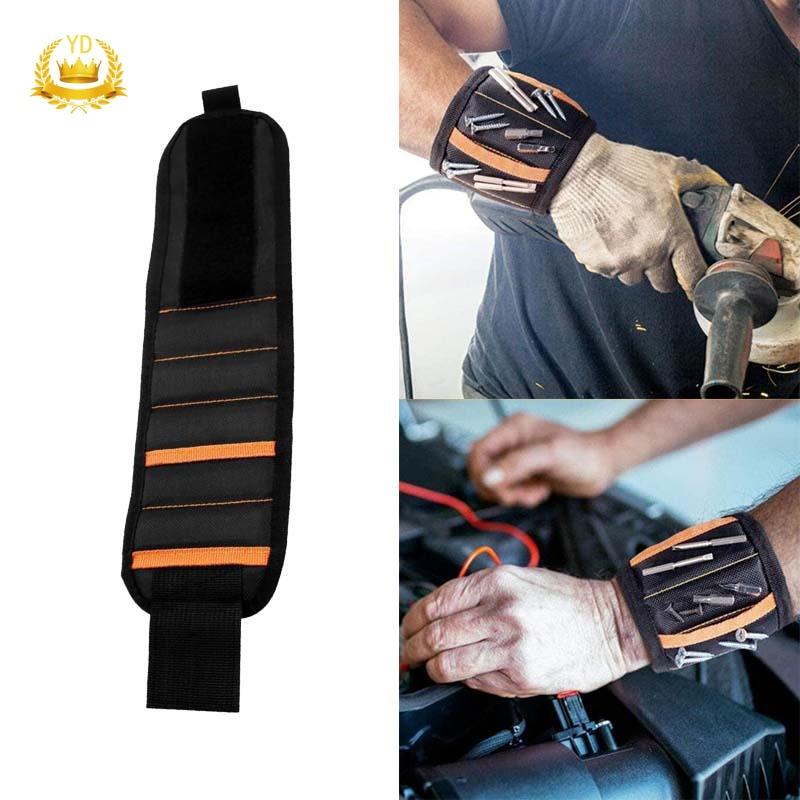 Magnetic Wristband with 15 Powerful Magnets for Holding Tools Screws Nails HB