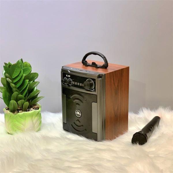 Loa kéo 1.5 tấc Kiomic K59 tặng kèm micro không dây UHF siêu hay âm bass trầm ấm bảo hành 12 tháng