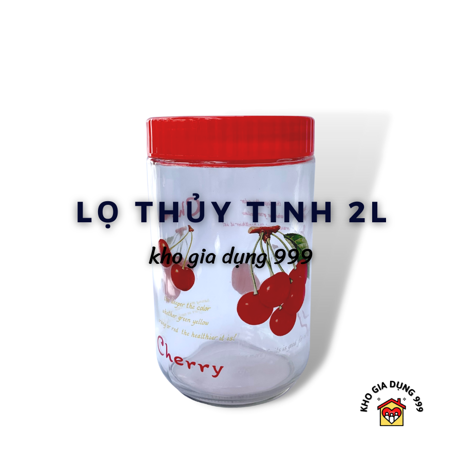 LỌ - HŨ THỦY TINH ĐỰNG GIA VỊ LOẠI LỚN 2000ML - MS: 9120