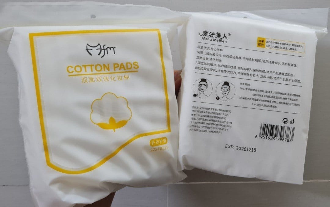 Bông Tẩy Trang, Khăn Lau Đa Năng 100 Phần Trăm Cotton - Hàng Nhập Khẩu