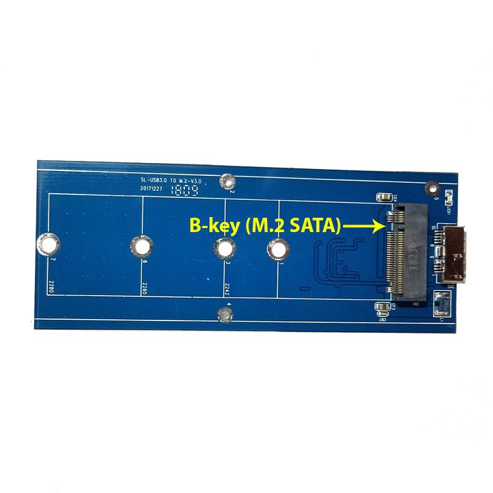 Hình ảnh Box ổ cứng SSD M.2 chuẩn SATA vỏ nhôm USB 3.0