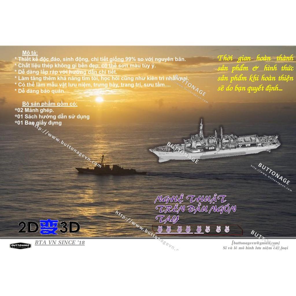 Mô Hình Lắp Ráp 3d Tàu khu trục lớp Arleigh Burke