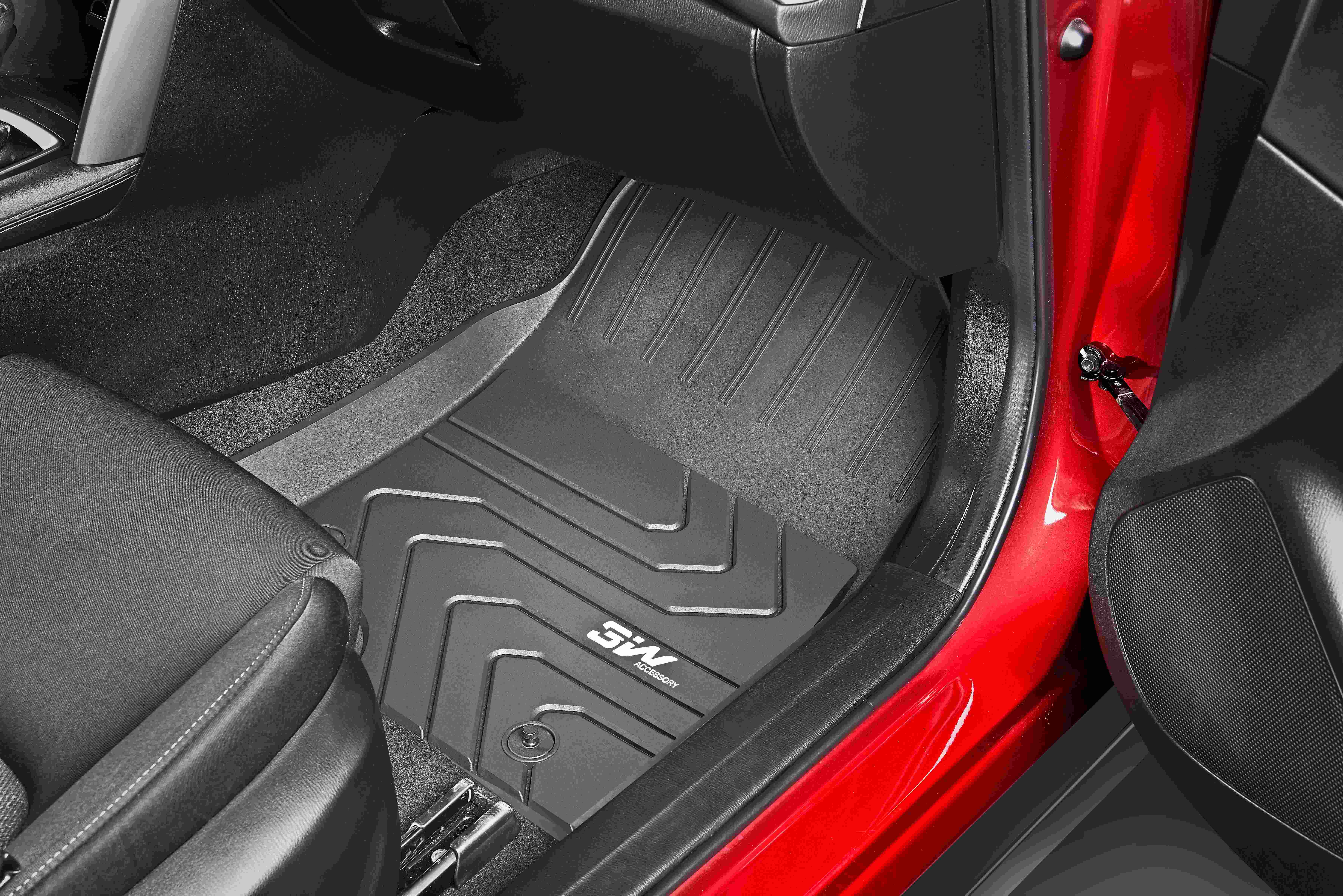 Thảm lót sàn xe ô tô dành cho MAZDA 3 AXELA 2013-2019 Nhãn hiệu Macsim 3W chất liệu nhựa TPE đúc khuôn cao cấp - màu đen