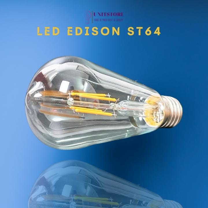 Bóng đèn led ST64 4W đuôi E27 vàng nắng Vintage Dimmer điều chỉnh độ sáng LEDST64