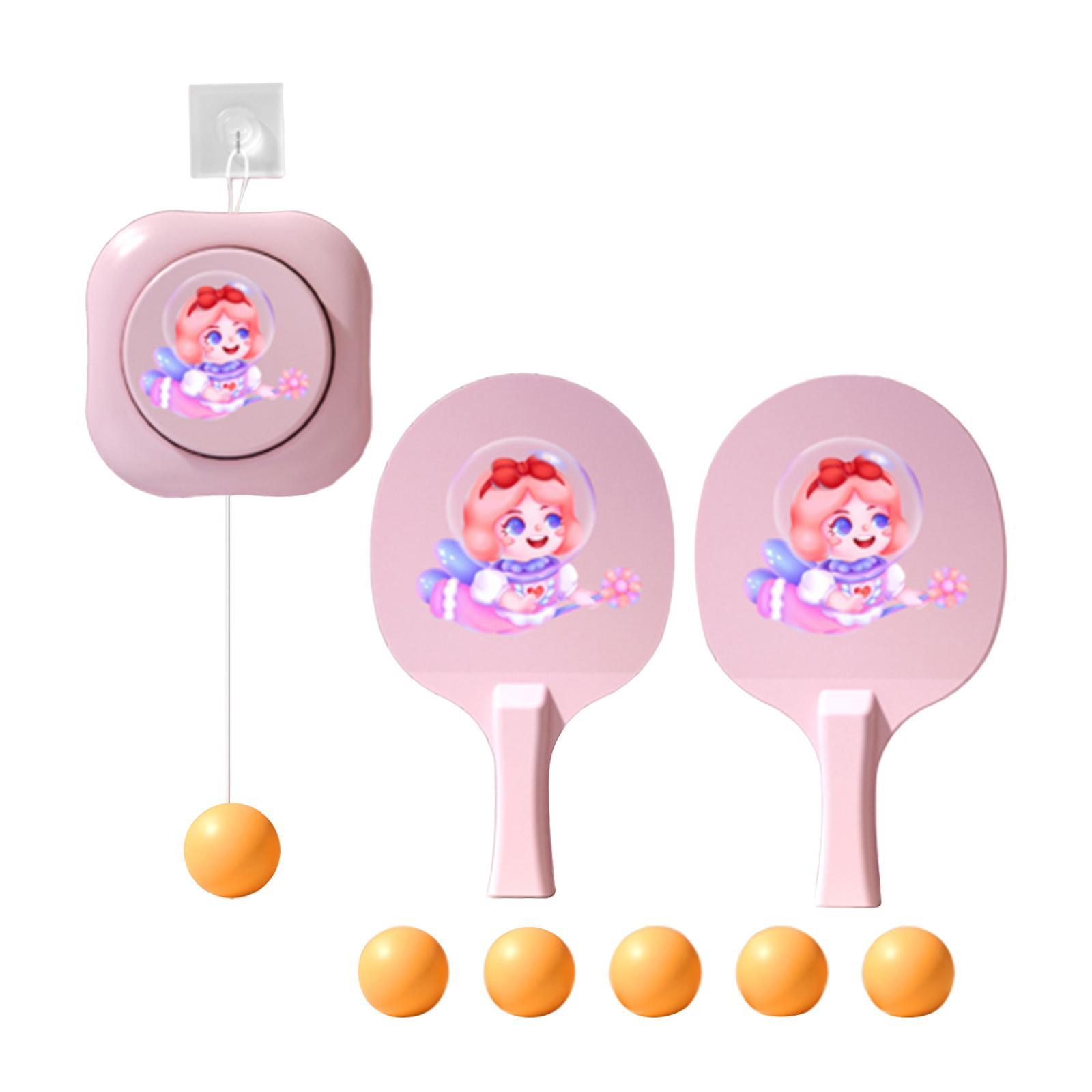 Hanging Table Tennis Trainer Set Training Device for Beginners Children Kids