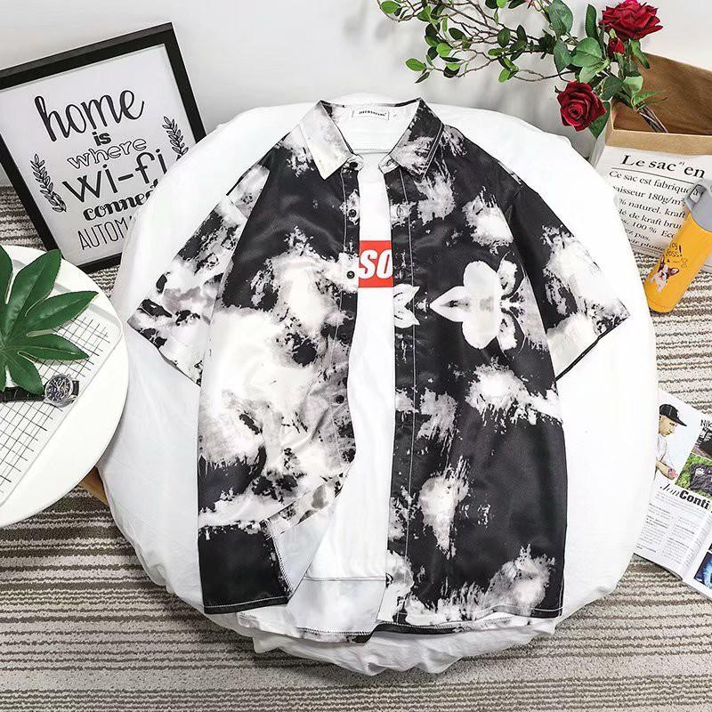 Áo sơ mi tay ngắn thời trang phong cách năng động cho nam