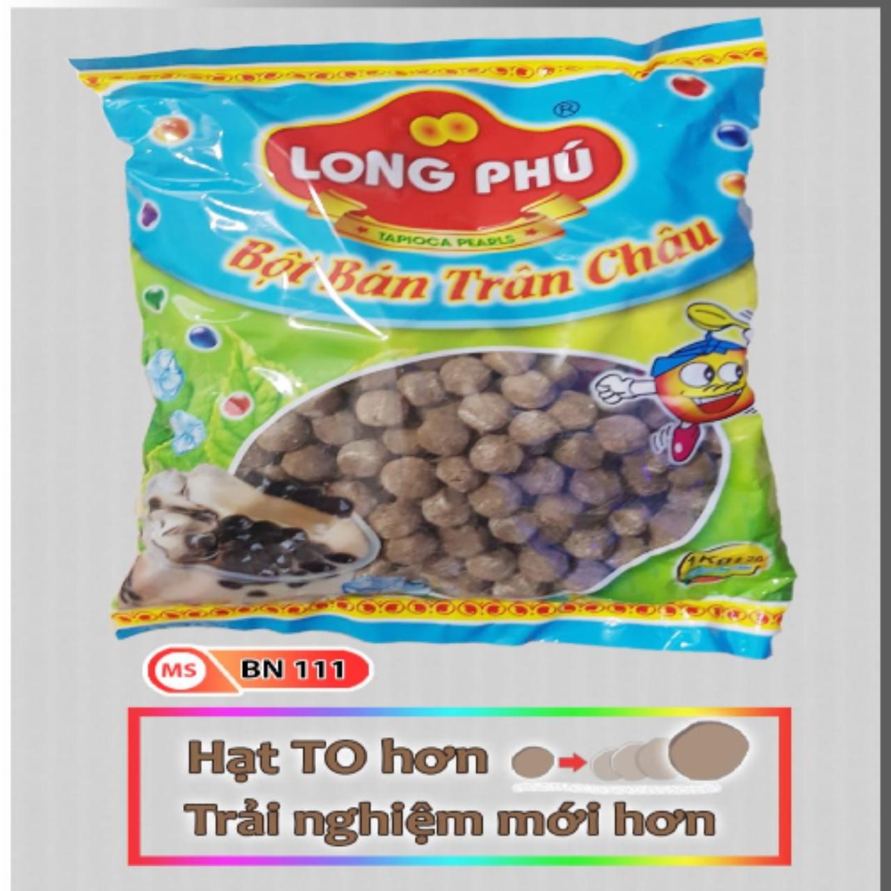 Bột báng trân châu Nâu túi 1kg  loại tròn