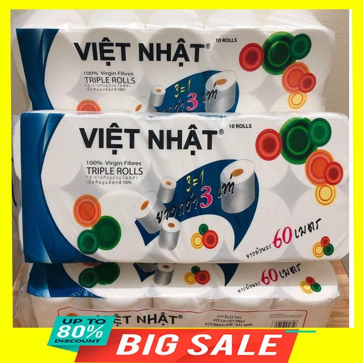 GIẤY VỆ SINH VIỆT NHẬT KHÔNG LÕI 3 LỚP CAO CẤP