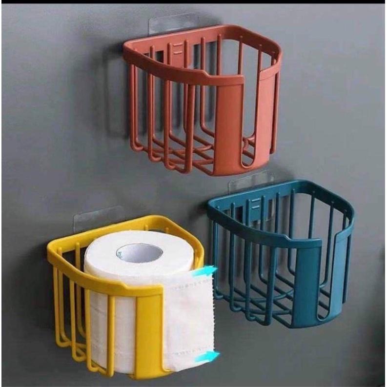 Giỏ đựng giấy vệ sinh tiện lợi bằng nhựa dán tường tiện ích