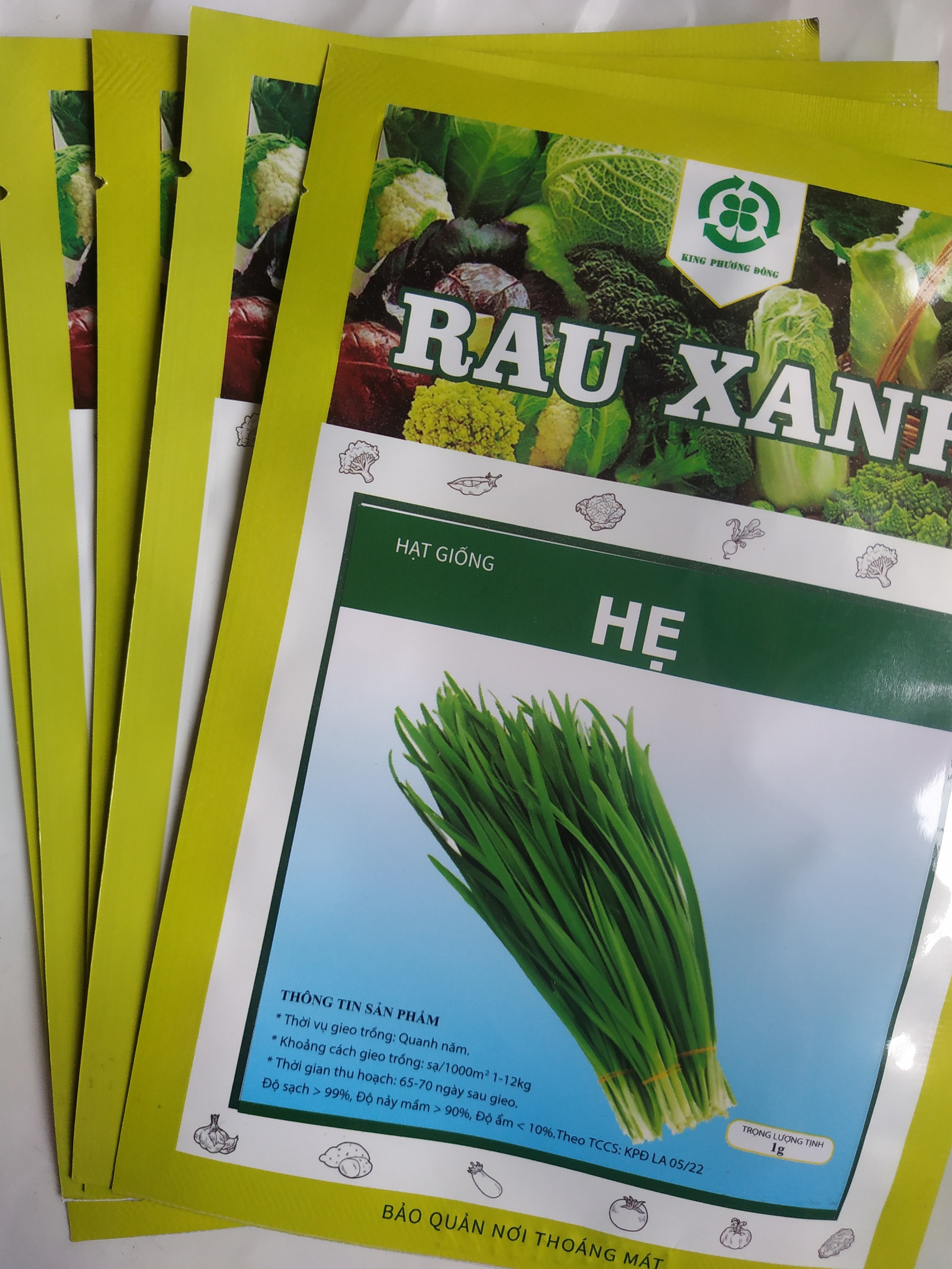 Combo 10 gói Hạt giống HẸ - gói 1 gram