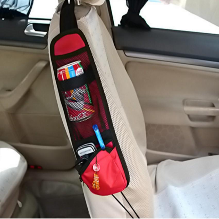 Túi đựng đồ treo thành ghế ô tô 3P Auto HQ6142 2  + Tặng 1 móc treo đồ trên xe Oto .