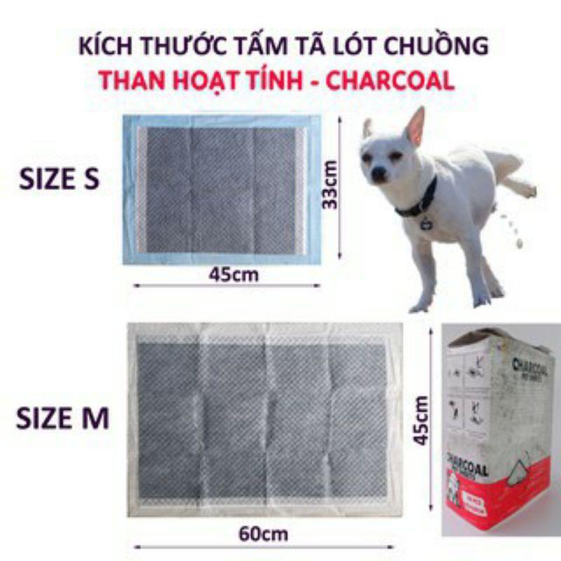 lót vệ sinh lót than hoạt tính charcoal cho chó mèo (miếng lẻ)