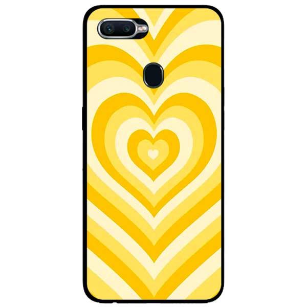 Ốp lưng dành cho Realme 2 - Realme 2 Pro - Tim Cầu Vồng Vàng