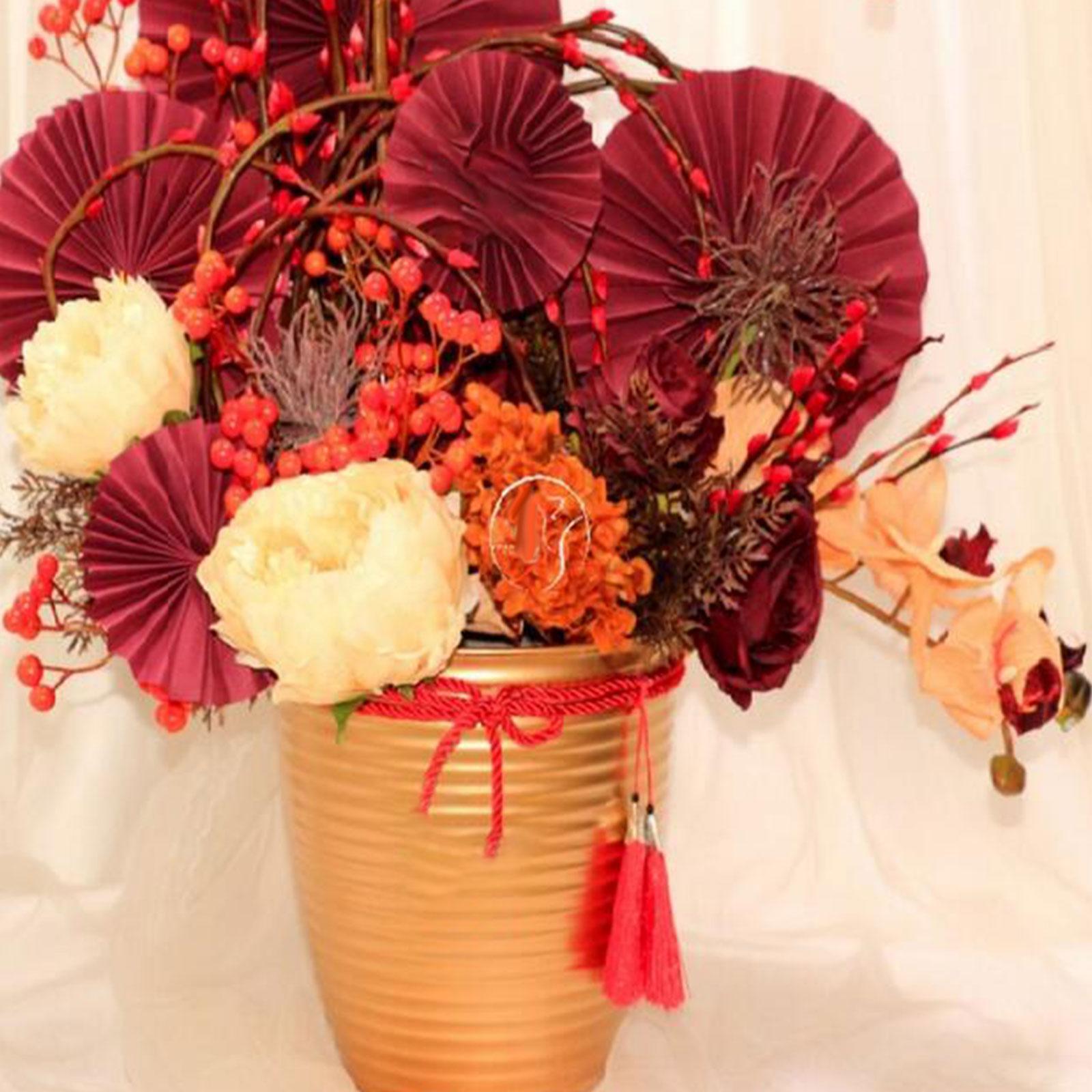 Metal Vase Decorative Bucket Vase Household Flowers Pot for Decor
