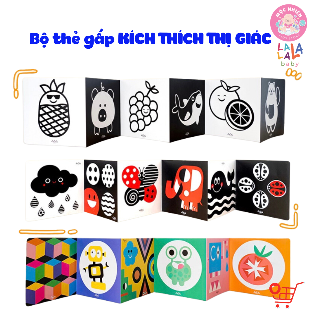 Bộ Thẻ Zigzag Kích Thích Thị Giác Trí Não Cho Trẻ Sơ Sinh - Lalala Baby
