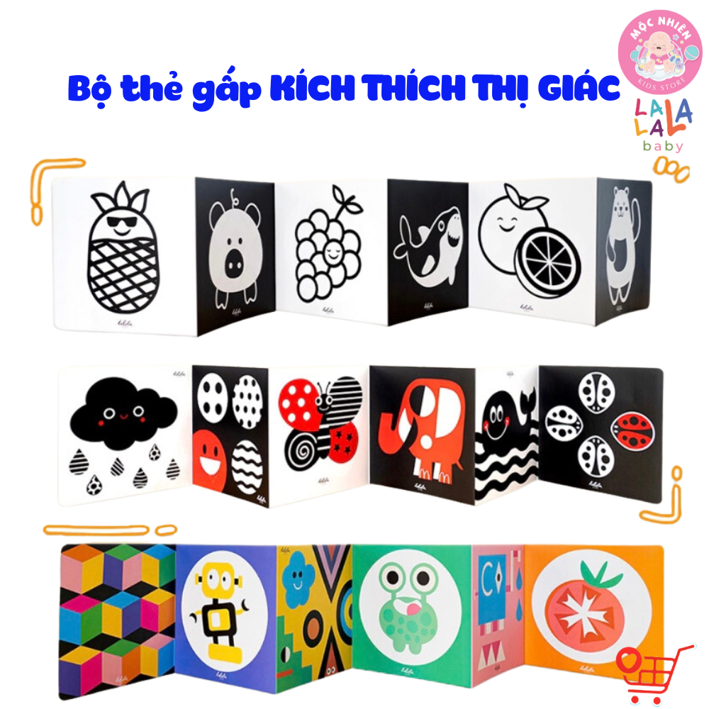 Bộ Thẻ Zigzag Kích Thích Thị Giác Trí Não Cho Trẻ Sơ Sinh (0-12 Tháng) - Lalala Baby