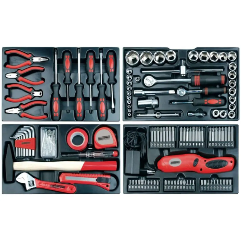 Set Dụng Cụ 155 Món MANNESMANN, Hộp Đựng Dụng Cụ Cầm Tay, Nhập Đức, BH 12 Tháng