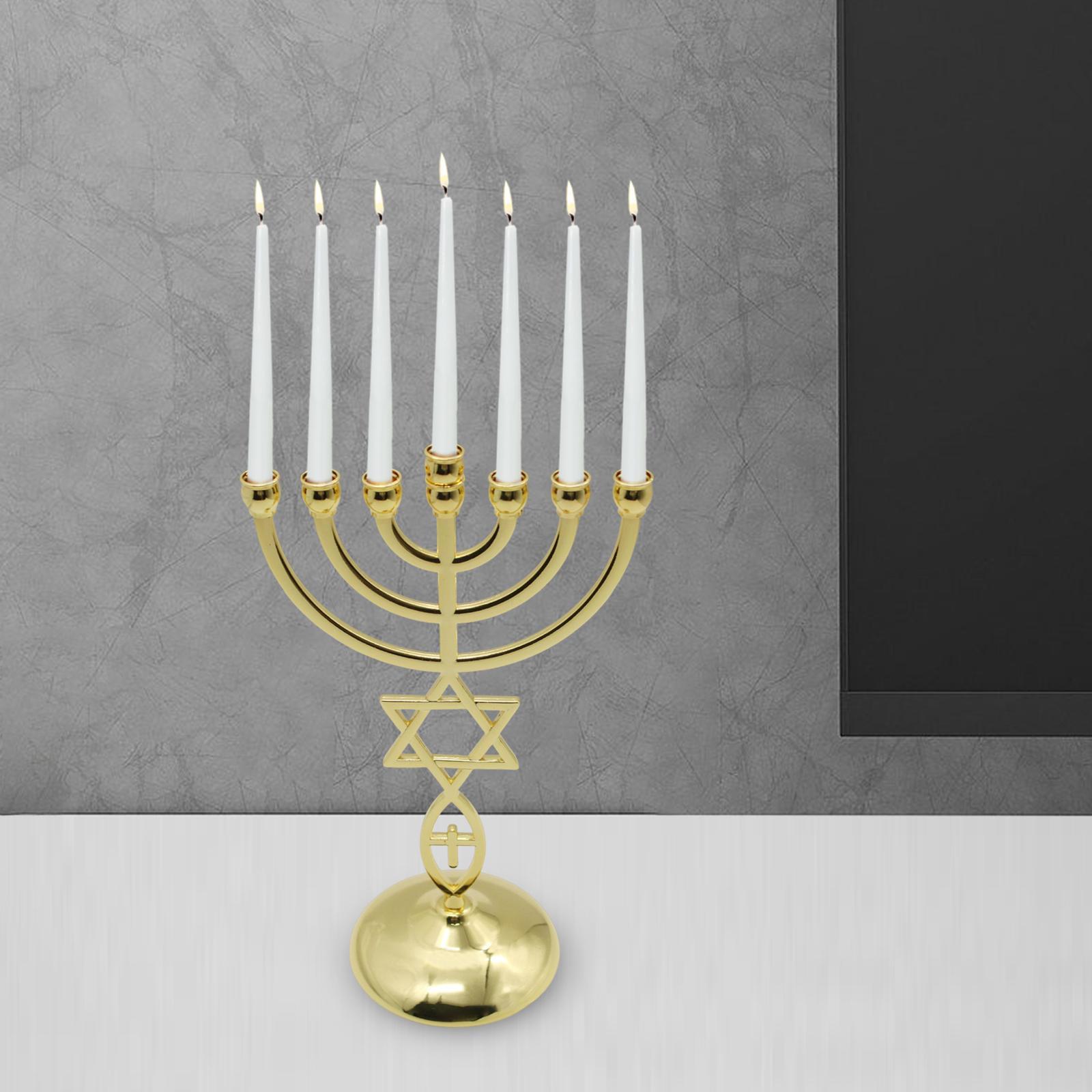Catholic Candelabra Decoration Metal Candle Holder for Dinner Table 3-Candle