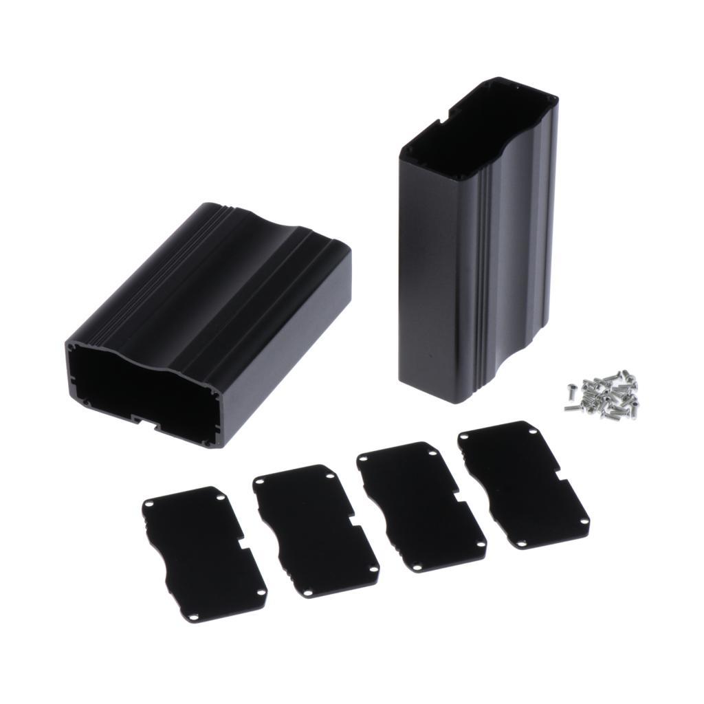 Black Rail Controller Aluminum Case Circuit Board Enclosure Electronic Shell