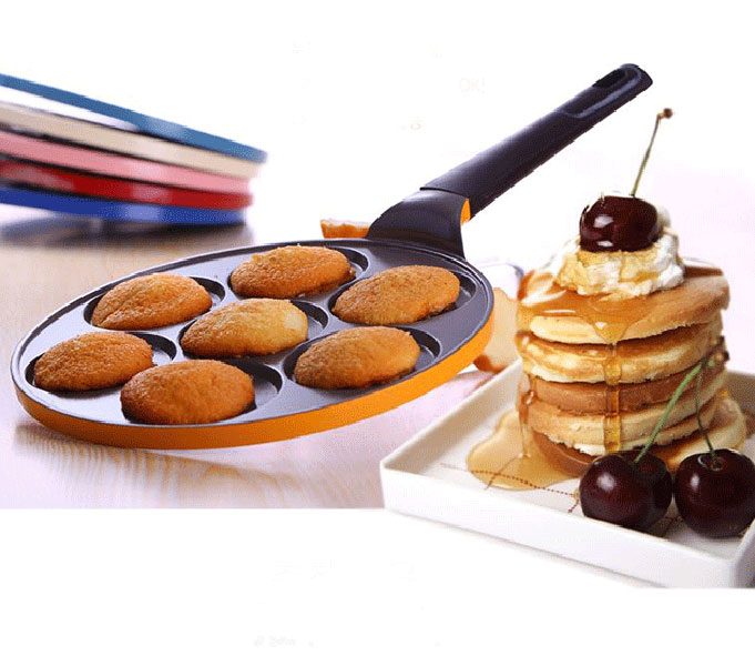 Khuôn Làm Bánh Pancake, Bánh Doremon 7 Lỗ Chống Dính Hàng VNXK