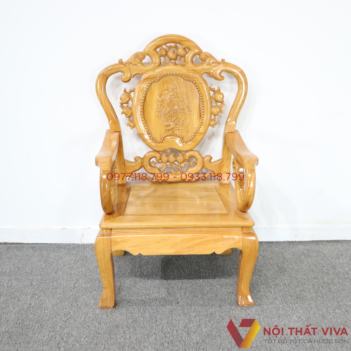 Bộ Bàn Ghế Salon Gỗ Gõ Đỏ Chuông Đào 6 Món Đẹp Hiện Đại